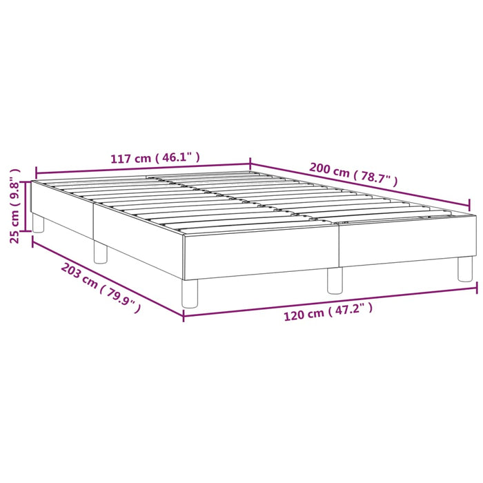 Boxspringbett Rosa 120x200 cm Samt