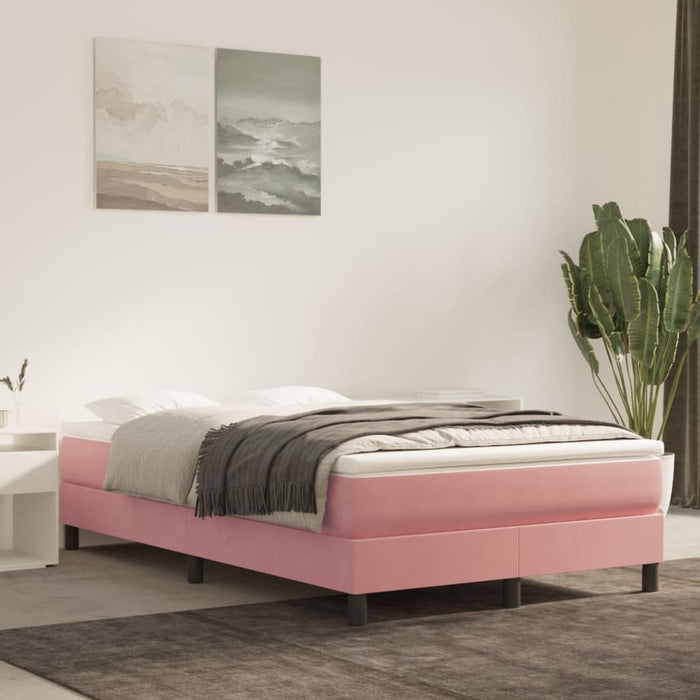 Boxspringbett Rosa 120x200 cm Samt