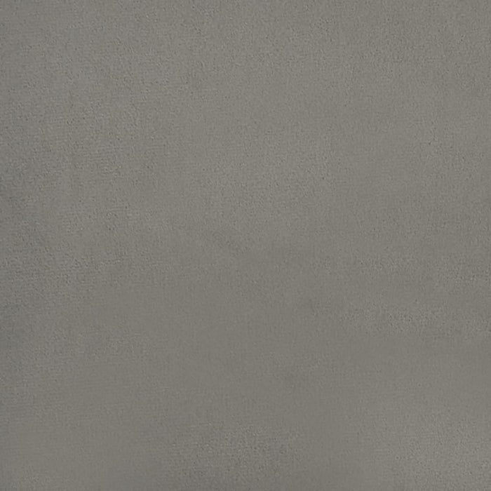 Boxspringbett Hellgrau 140x190 cm Samt