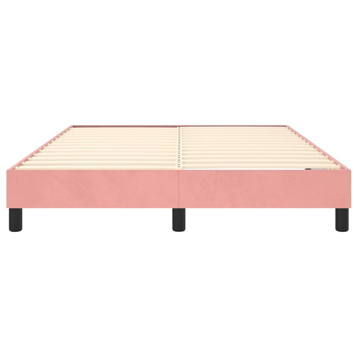 Boxspringbett Rosa 140x190 cm Samt