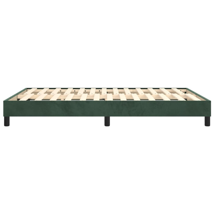 Boxspringbett Dunkelgrün 140x200 cm Samt