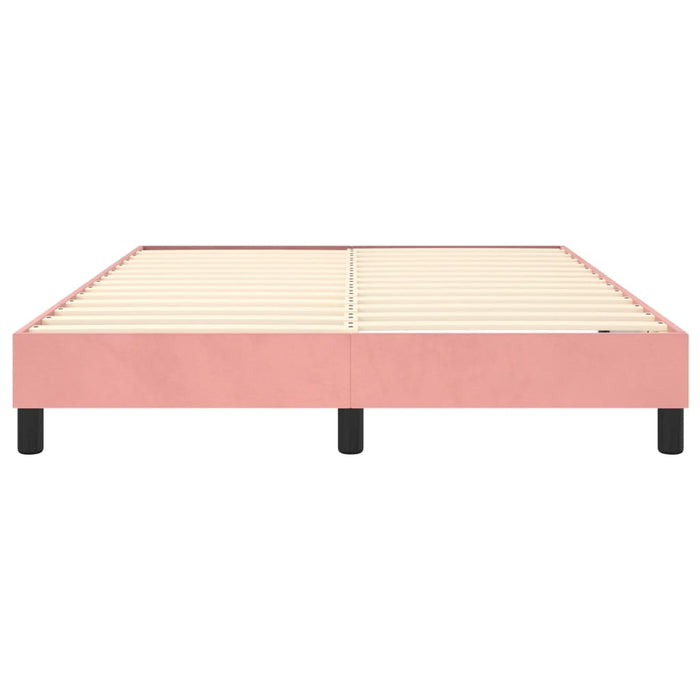 Boxspringbett Rosa 140x200 cm Samt
