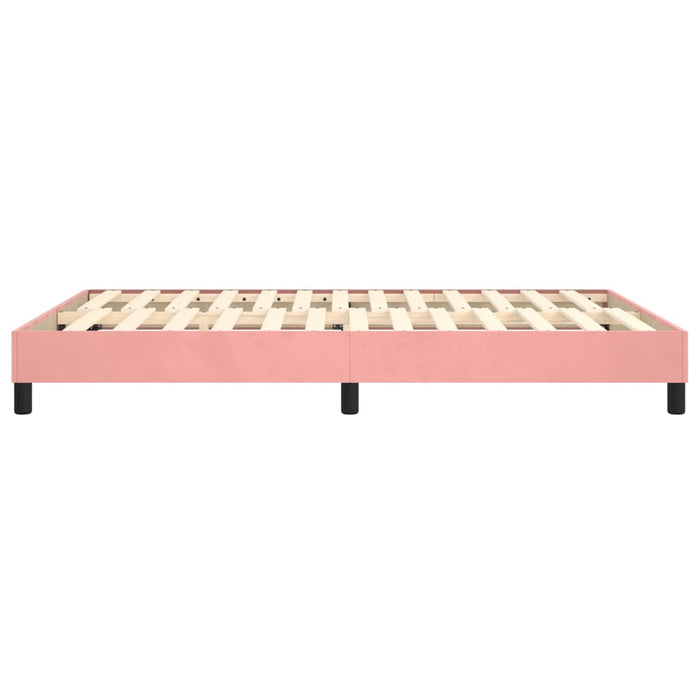 Boxspringbett Rosa 140x200 cm Samt