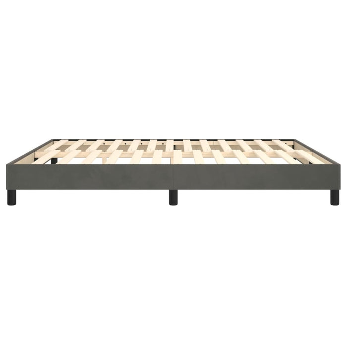 Boxspringbett Dunkelgrau 160x200 cm Samt