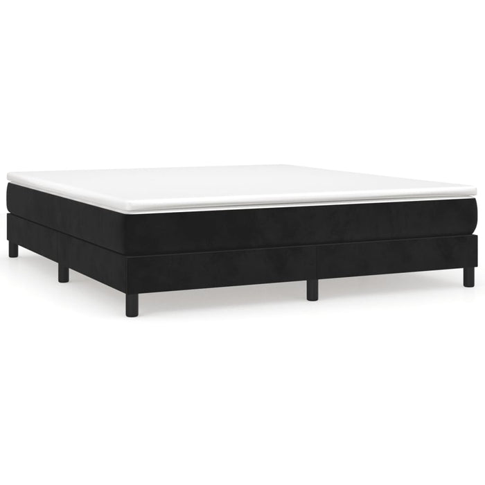 Boxspringbett Schwarz 160x200 cm Samt