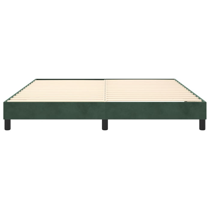 Boxspringbett Dunkelgrün 160x200 cm Samt