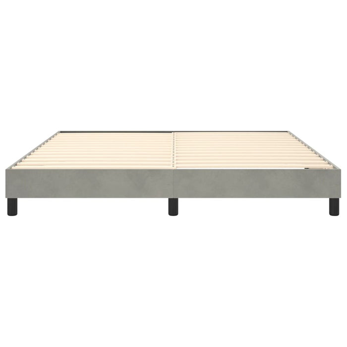 Boxspringbett Hellgrau 180x200 cm Samt