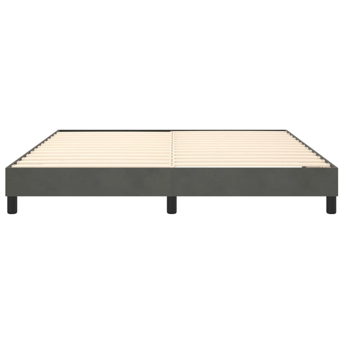 Boxspringbett Dunkelgrau 180x200 cm Samt