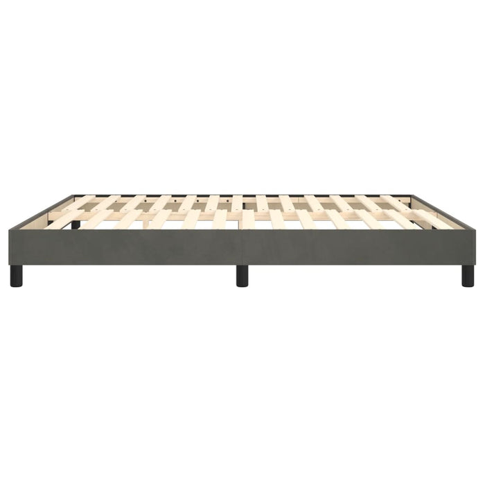 Boxspringbett Dunkelgrau 180x200 cm Samt