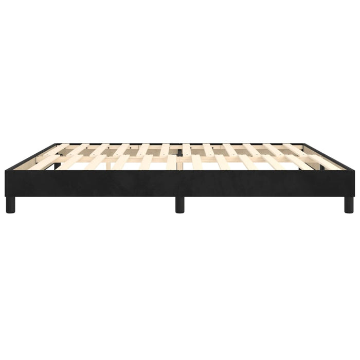 Boxspringbett Schwarz 200x200 cm Samt