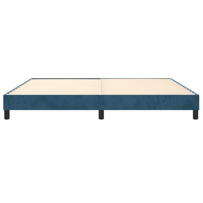 Boxspringbett Dunkelblau 200x200 cm Samt
