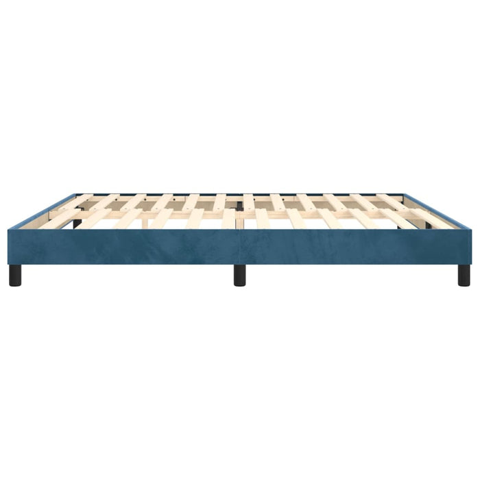 Boxspringbett Dunkelblau 200x200 cm Samt