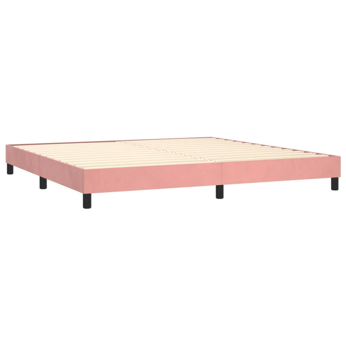 Boxspringbett Rosa 200x200 cm Samt