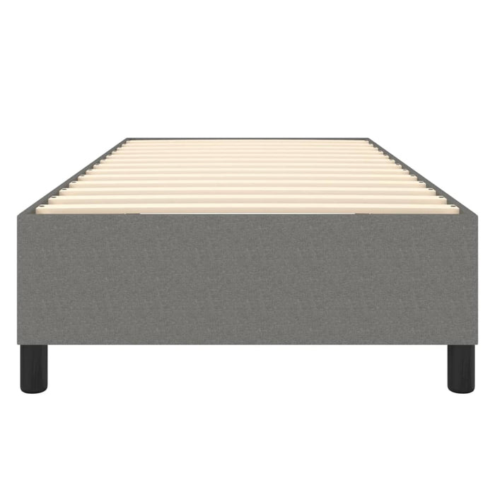 Boxspringbett Dunkelgrau 80x200 cm Stoff