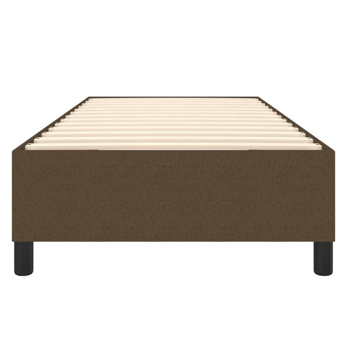 Boxspringbett Dunkelbraun 80x200 cm Stoff