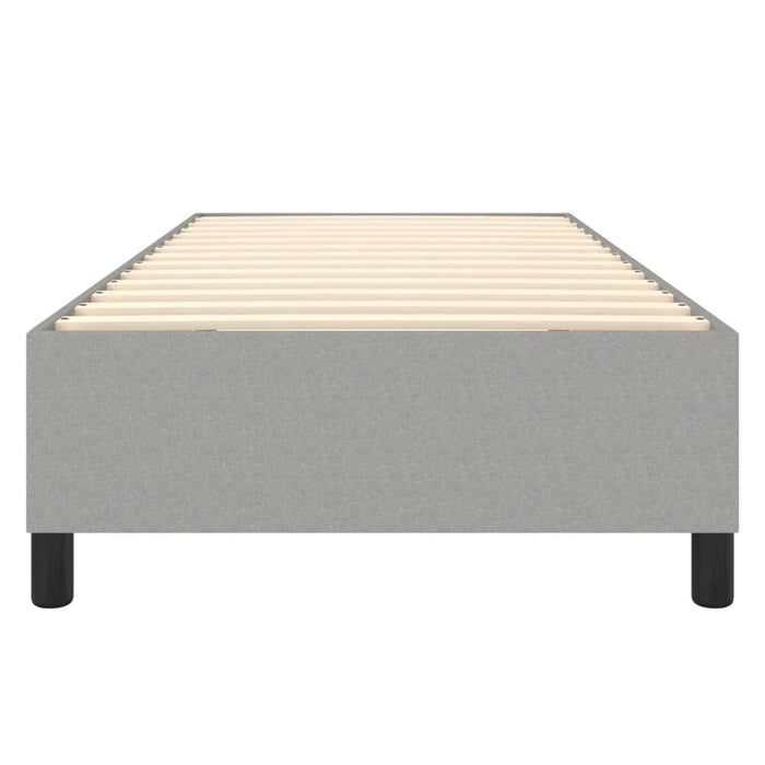 Boxspringbett Hellgrau 90x190 cm Stoff