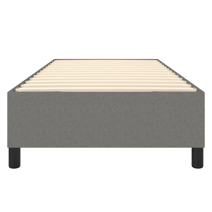 Boxspringbett Dunkelgrau 90x190 cm Stoff