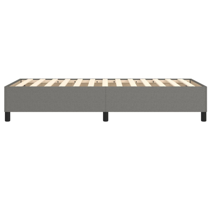 Boxspringbett Dunkelgrau 90x190 cm Stoff