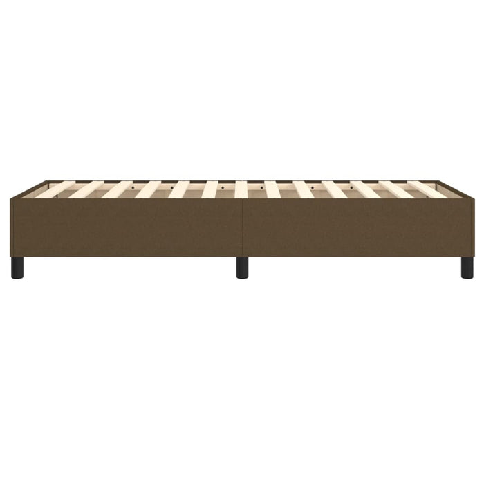Boxspringbett Dunkelbraun 90x190 cm Stoff