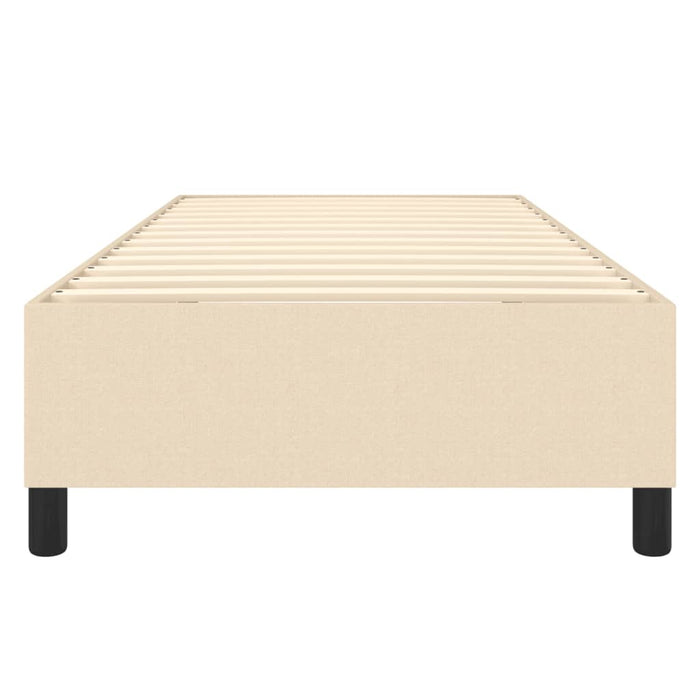 Boxspringbett Creme 90x190 cm Stoff