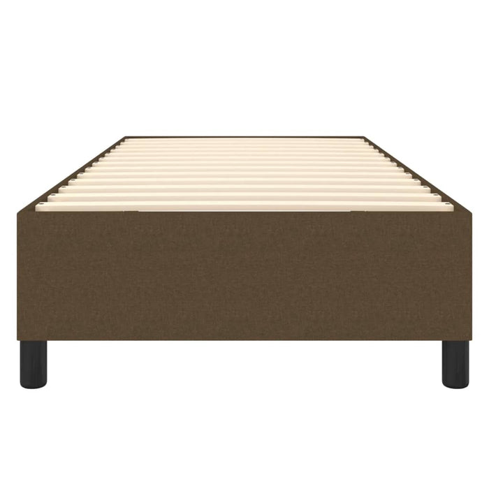 Boxspringbett Dunkelbraun 90x200 cm Stoff