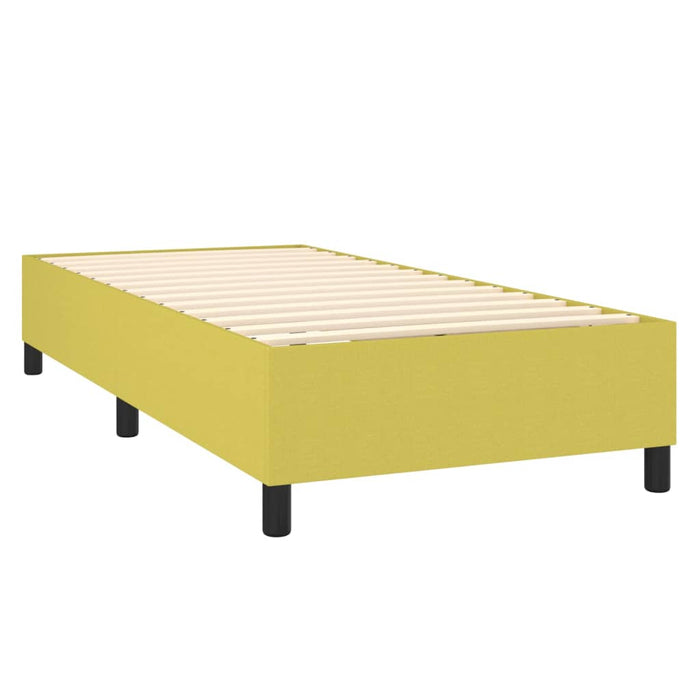 Boxspringbett Grün 90x200 cm Stoff