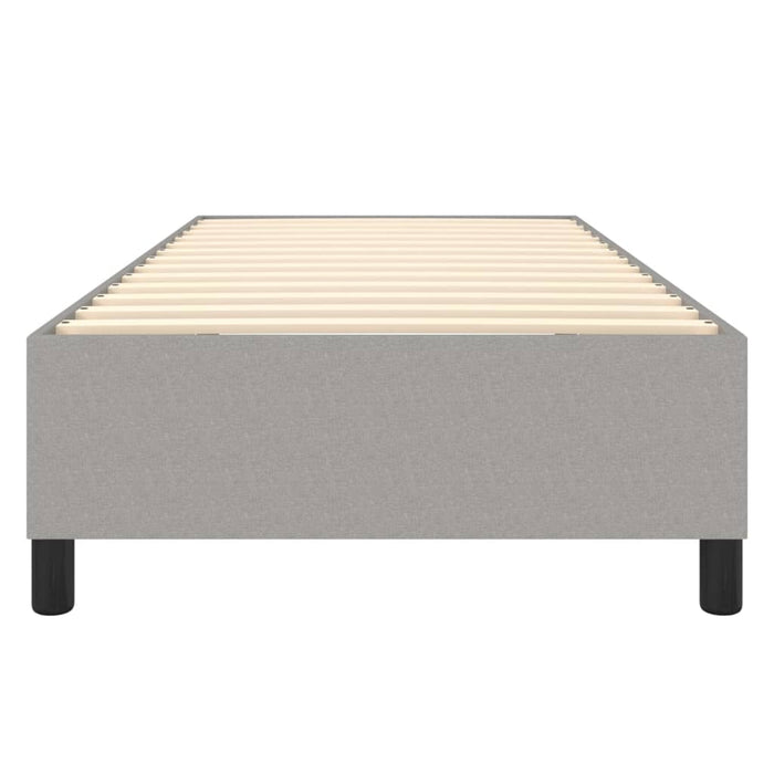 Boxspringbett Hellgrau 100x200 cm Stoff