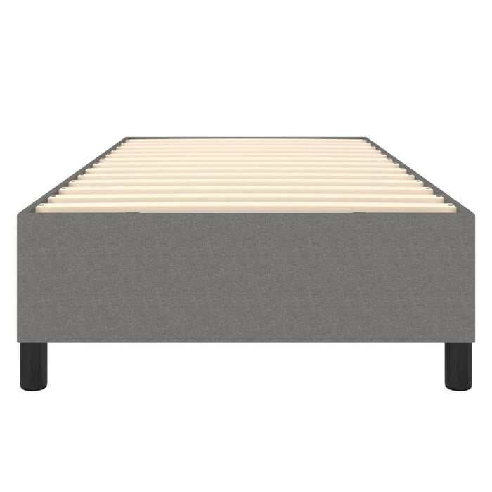 Boxspringbett Dunkelgrau 100x200 cm Stoff