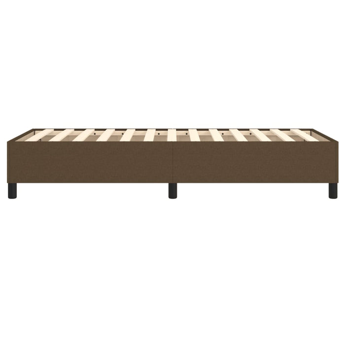 Boxspringbett Dunkelbraun 100x200 cm Stoff