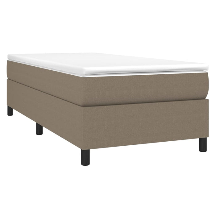 Boxspringbett Taupe 100x200 cm Stoff