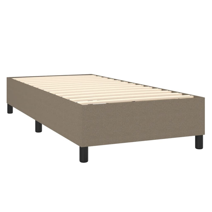 Boxspringbett Taupe 100x200 cm Stoff