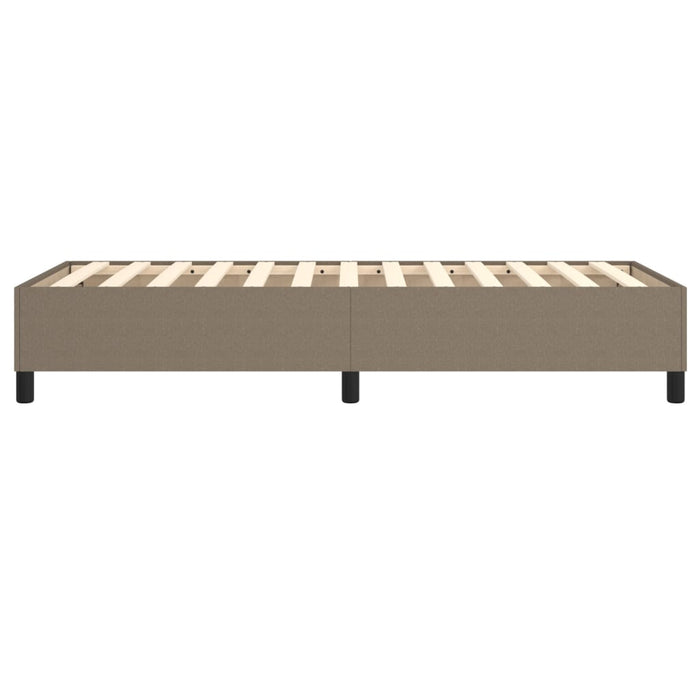 Boxspringbett Taupe 100x200 cm Stoff