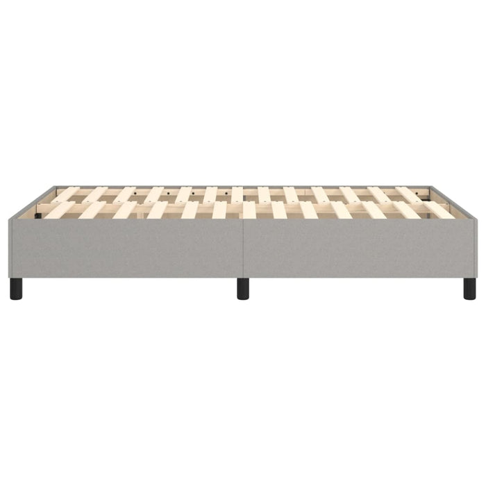 Boxspringbett Hellgrau 120x200 cm Stoff