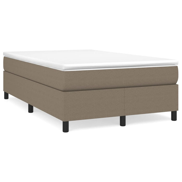 Boxspringbett Taupe 120x200 cm Stoff