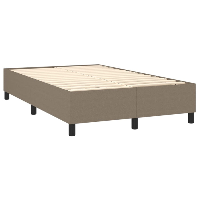 Boxspringbett Taupe 120x200 cm Stoff
