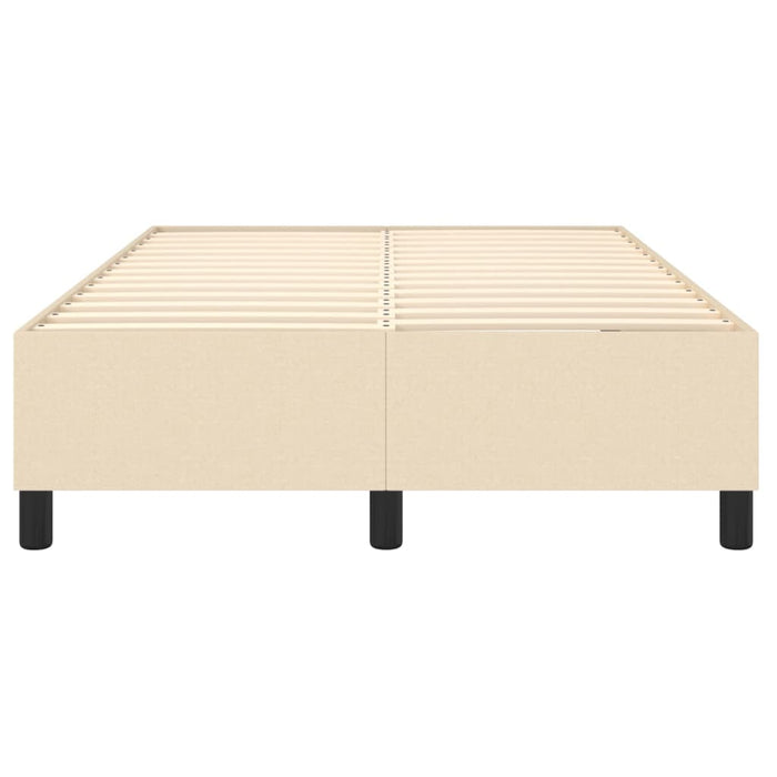 Boxspringbett Creme 120x200 cm Stoff