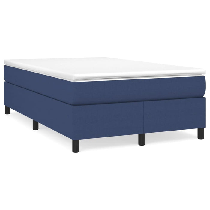 Boxspringbett Blau 120x200 cm Stoff