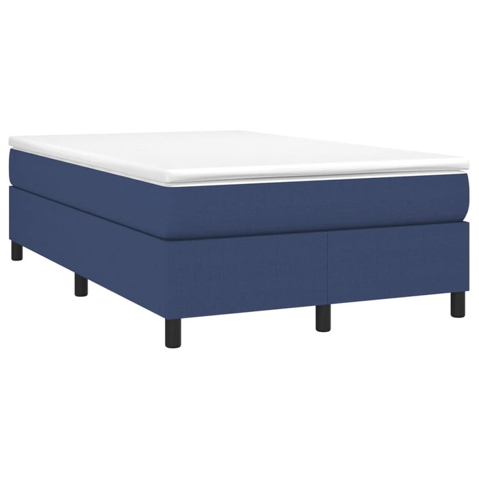 Boxspringbett Blau 120x200 cm Stoff