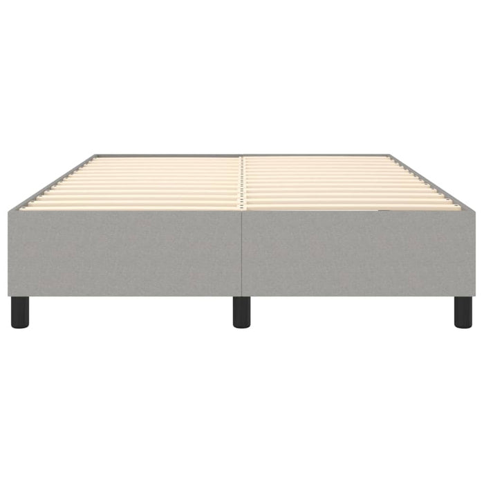 Boxspringbett Hellgrau 140x190 cm Stoff