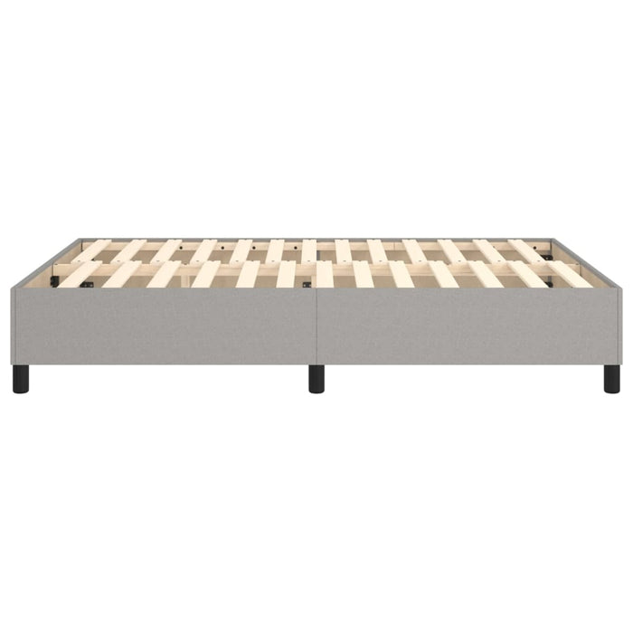 Boxspringbett Hellgrau 140x190 cm Stoff