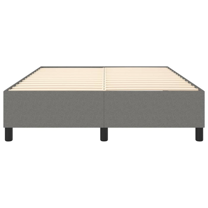 Boxspringbett Dunkelgrau 140x190 cm Stoff