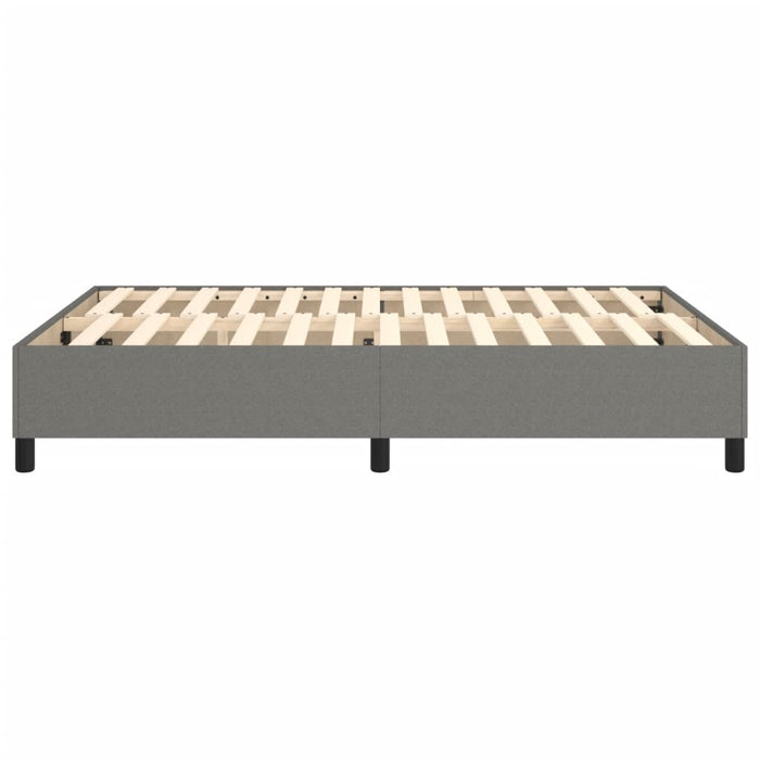 Boxspringbett Dunkelgrau 140x190 cm Stoff