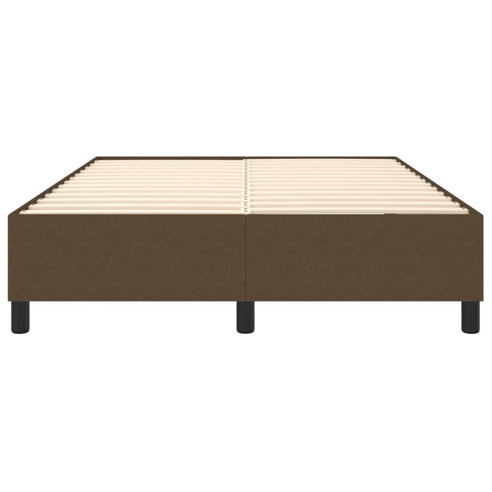 Boxspringbett Dunkelbraun 140x190 cm Stoff