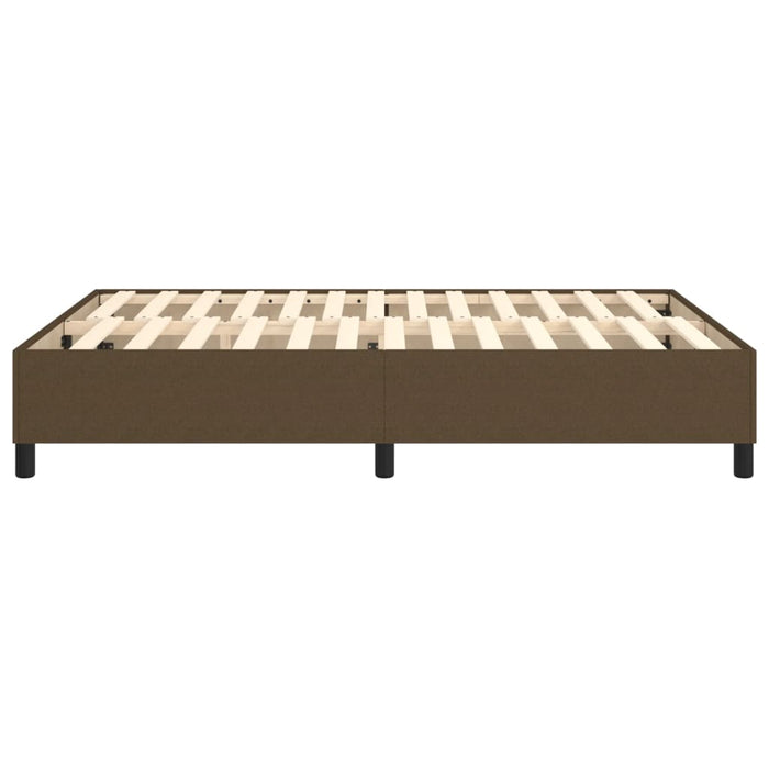 Boxspringbett Dunkelbraun 140x190 cm Stoff