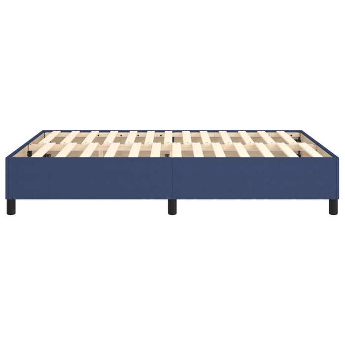 Boxspringbett Blau 140x190 cm Stoff