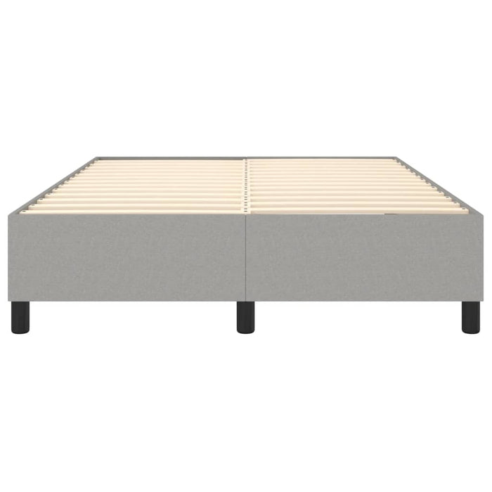 Boxspringbett Hellgrau 140x200 cm Stoff