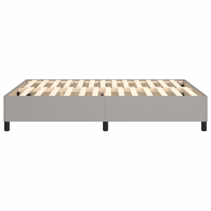 Boxspringbett Hellgrau 140x200 cm Stoff