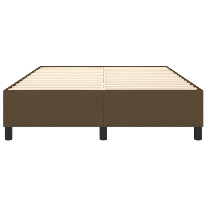 Boxspringbett Dunkelbraun 140x200 cm Stoff