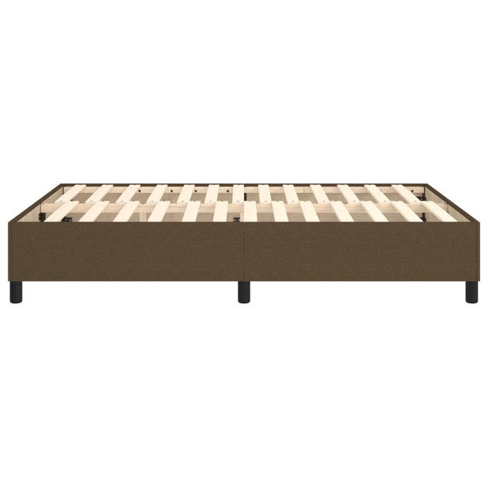 Boxspringbett Dunkelbraun 140x200 cm Stoff