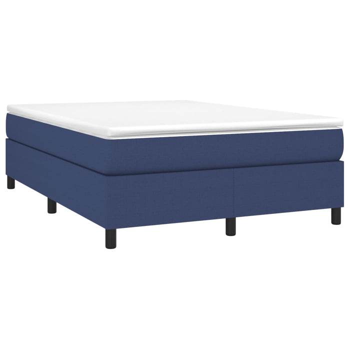 Boxspringbett Blau 140x200 cm Stoff